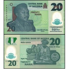 Nigéria P-34n Fe 20 Naira 2018 Polímero