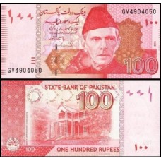 Pakistan Paquistão P-48h Fe 100 Rupees 2013 "Al Jinnah"