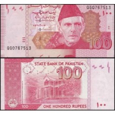 Pakistan Paquistão P-48m Fe 100 Rupees 2018 "Al Jinnah"