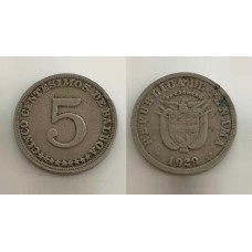 Panamá 5 Centesimos 1929 (737)