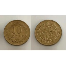 Paraguay Paraguai 10 Centimos 1947 (740)