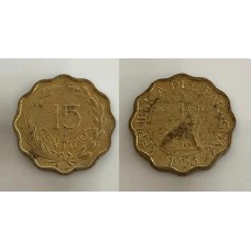 Paraguay Paraguai 15 Centimos 1953 (746)