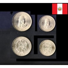 Peru Set C/2 Moedas 1974-1975 Fc 5+10 Soles (391)