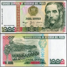 Peru P-136b.2 Fe 1.000 Intis 1988