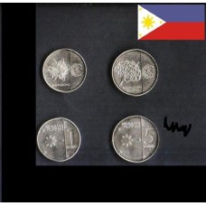 Philippines Filipinas Set C/2 Moedas 2017-2018 Fc 1+5 Piso (394)