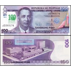 Philippines Filipinas P-212A Fe 100 Piso 2011 Comemorativa 100 Anos La Salle