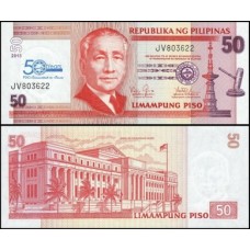 Philippines Filipinas P-217 Fe 50 Piso 2013  Comemorativa P D I C