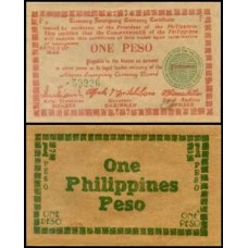 Philippines Filipinas P-S672 Fe 1 Peso 1944 Treasury Emergency