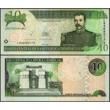 República Dominicana P-168c Fe 10 Pesos Oro 2003