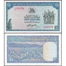 Rhodesia Rodésia P-34c S/Fe 1 Dollar 1978