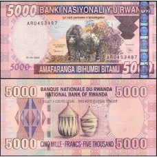 Rwanda Ruanda P-33a Fe 5.000 Francs 2004