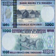 Rwanda Ruanda P-35a Fe 1.000 Francs 2008