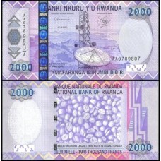 Rwanda Ruanda P-36a Fe 2.000 Francs 2007