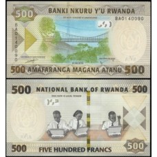 Rwanda Ruanda P-42 Fe 500 Francs 2019