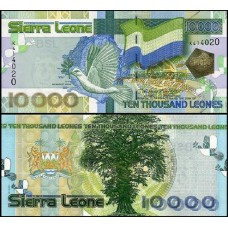 Sierra Leone Serra Leoa P-29a Fe 10.000 Leones 2004