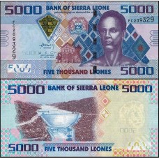 Sierra Leone Serra Leoa P-32a Fe 5.000 Leones 2010