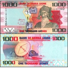 Sierra Leone Serra Leoa P-30b Fe 1.000 Leones 2013 Bai Bureh