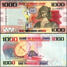 Sierra Leone Serra Leoa P-30e Fe 1.000 Leones 2020 Bai Bureh