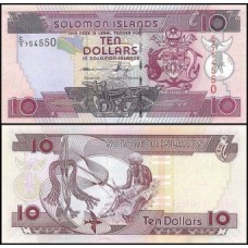 Solomon Islands Ilhas Salomão P-27a.3 Fe 10 Dollars ND (2011)