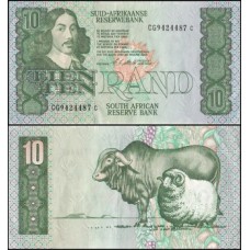 South Africa África do Sul P-120e S/Fe 10 Rand ND (1990) Jan Van Riebeeck