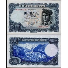 Spain Espanha P-153a.3 Fe 500 Pesetas 1971