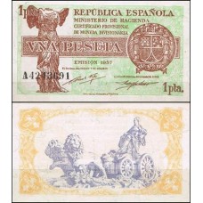 Spain Espanha P-94a Fe 1 Peseta 1937