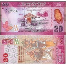 Sri Lanka P-123b Fe 20 Rupees 2010 C/Folder