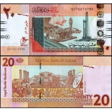 Sudan Sudão P-74d.2 Fe 20 Pounds 2017