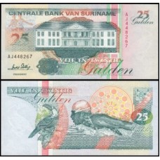 Suriname P-138c Fe 25 Gulden 1996