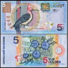 Suriname P-146 Fe 5 Gulden 2000