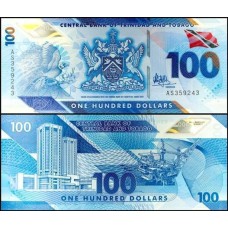 Trinidad & Tobago P-65 Fe 100 Dollars 2019 Polímero