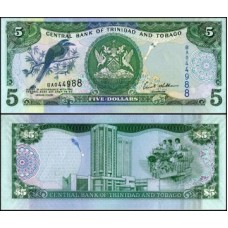 Trinidad & Tobago P-47a Fe 5 Dollars 2006