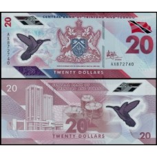 Trinidad & Tobago P-63a Fe 20 Dollars 2020 Polímero