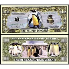 Usa Estados Unidos Md-105 Fe 1 Milhão de Dollars Fantasia Pingüins