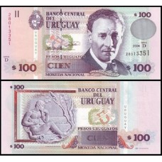 Uruguay Uruguai P-85A Fe 100 Pesos Uruguayos 2006 Série D