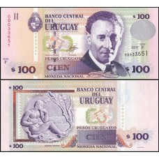 Uruguay Uruguai P-88b Fe 100 Pesos Uruguayos 2011