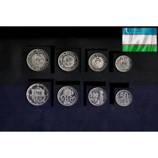 Uzbekistan Uzbequistão Set C/4 Moedas 2018 Fc (449)