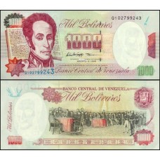 Venezuela P-76d.2 Fe 1.000 Bolívares 1998