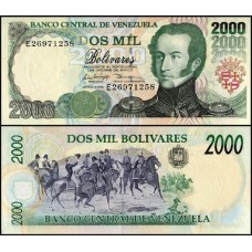 Venezuela P-77c Fe 2.000 Bolívares 1998