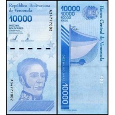 Venezuela P-109b Fe 10.000 Bolívares Soberano 2019-2020