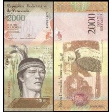 Venezuela P-96a.1 Fe 2.000 Bolívares Fuerte 2016