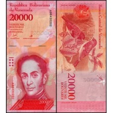 Venezuela P-99b Fe 20.000 Bolívares 2017