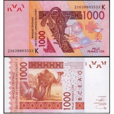 W A S Senegal P-715Kt Fe 1.000 Francs 2021