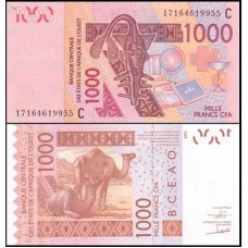 W A S Burkina Faso P-315Cq Fe 1.000 Francs 2017