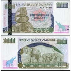 Zimbabwe P-12a Fe 1.000 Dollars 2003