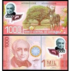 Costa Rica P-274a Fe 1.000 Colones 2009 Polímero