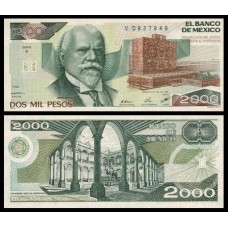 México P-82a Fe 2.000 Pesos 1983