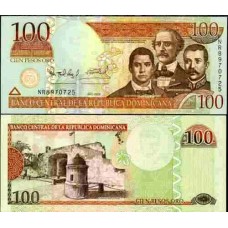 República Dominicana P-177b Fe 100 Pesos Oro 2009