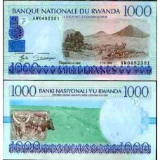 Rwanda Ruanda P-27b Fe 1.000 Francs 1998