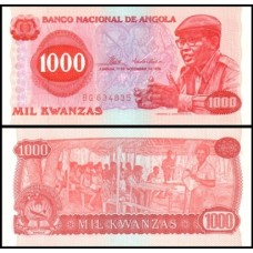 Angola P-113a Fe 1.000 Kwanzas 1976 Agostinho Neto